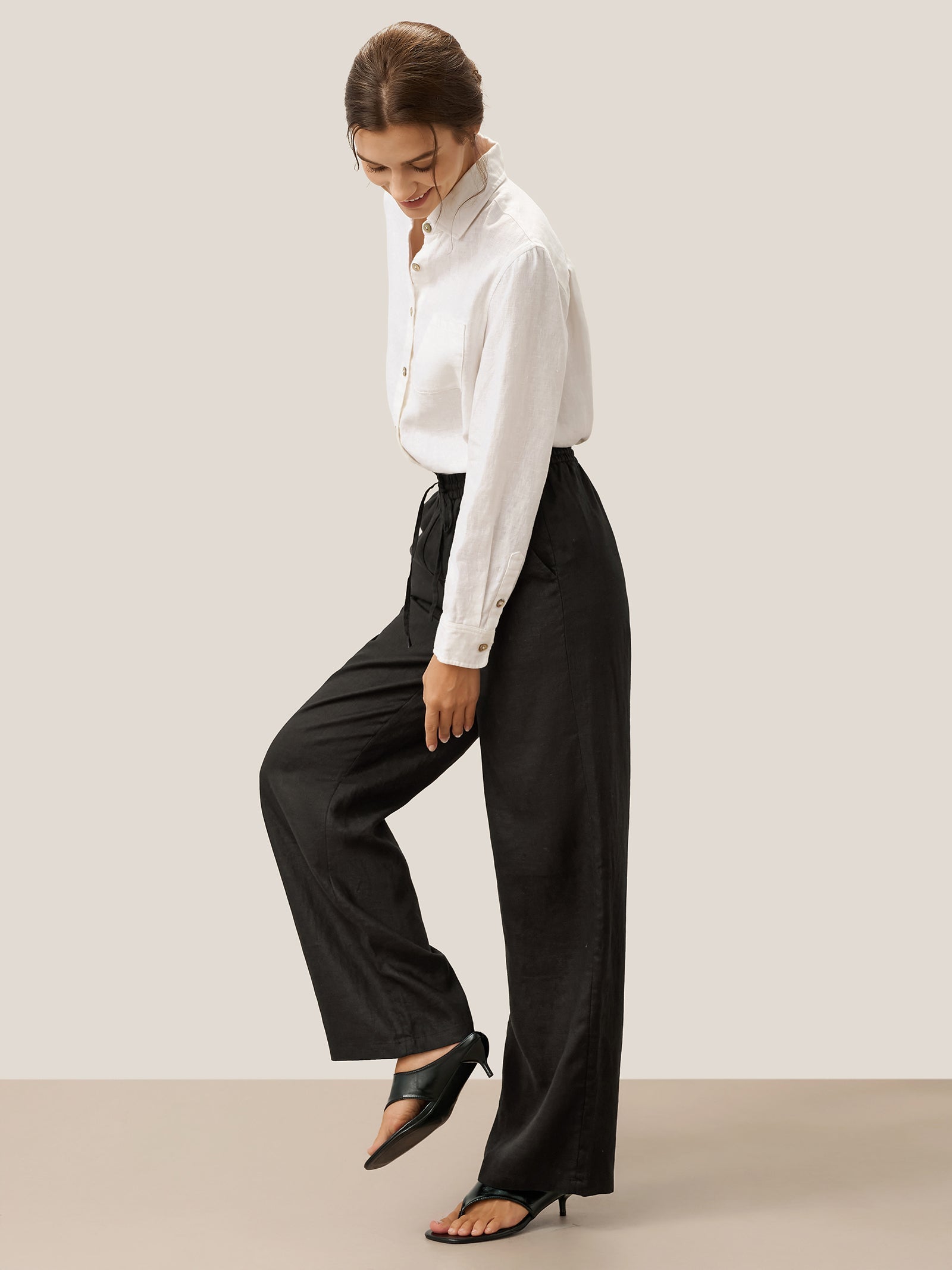 100% Leinen Klassische Hose LYON