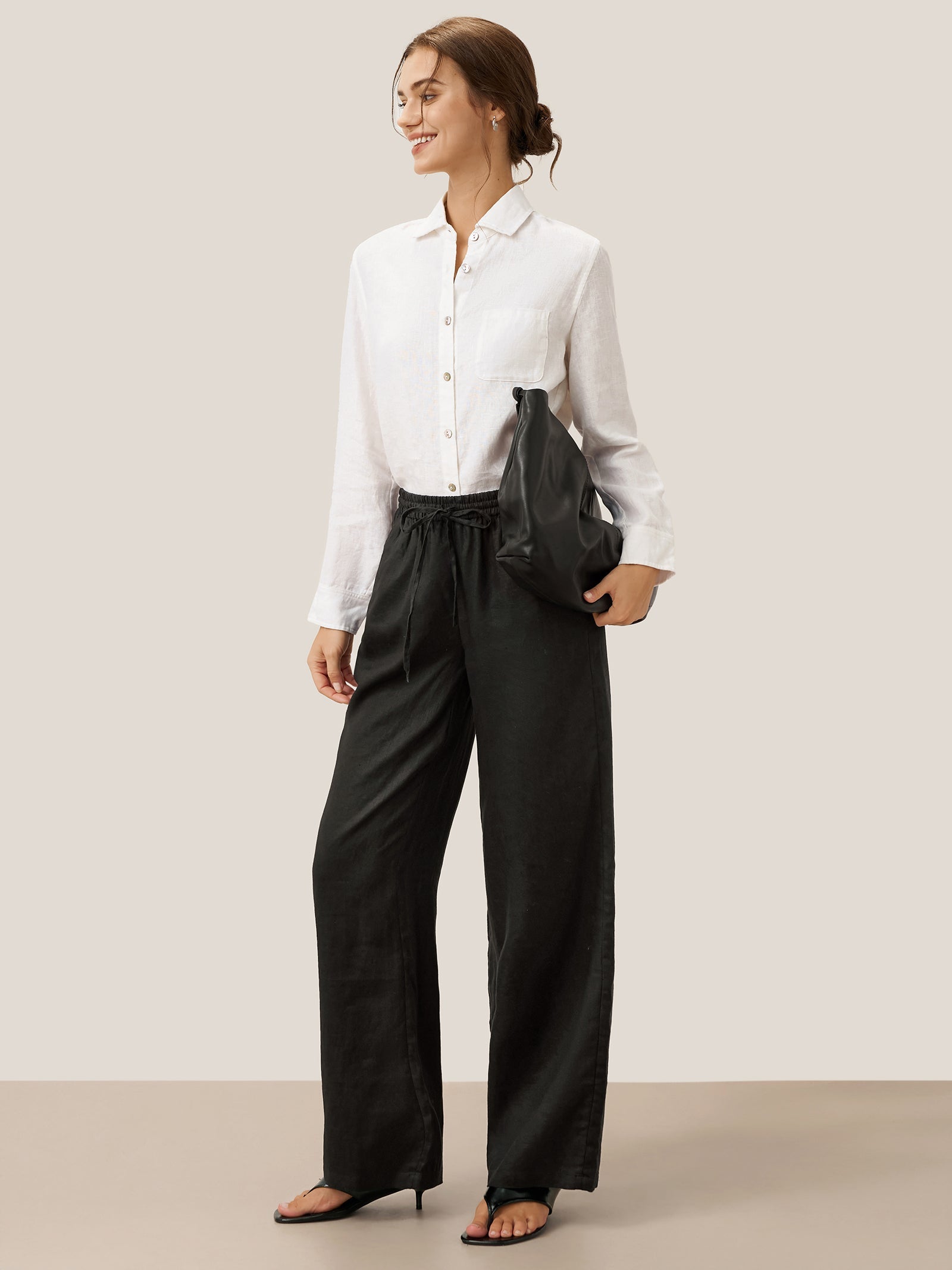 100% Leinen Klassische Hose LYON