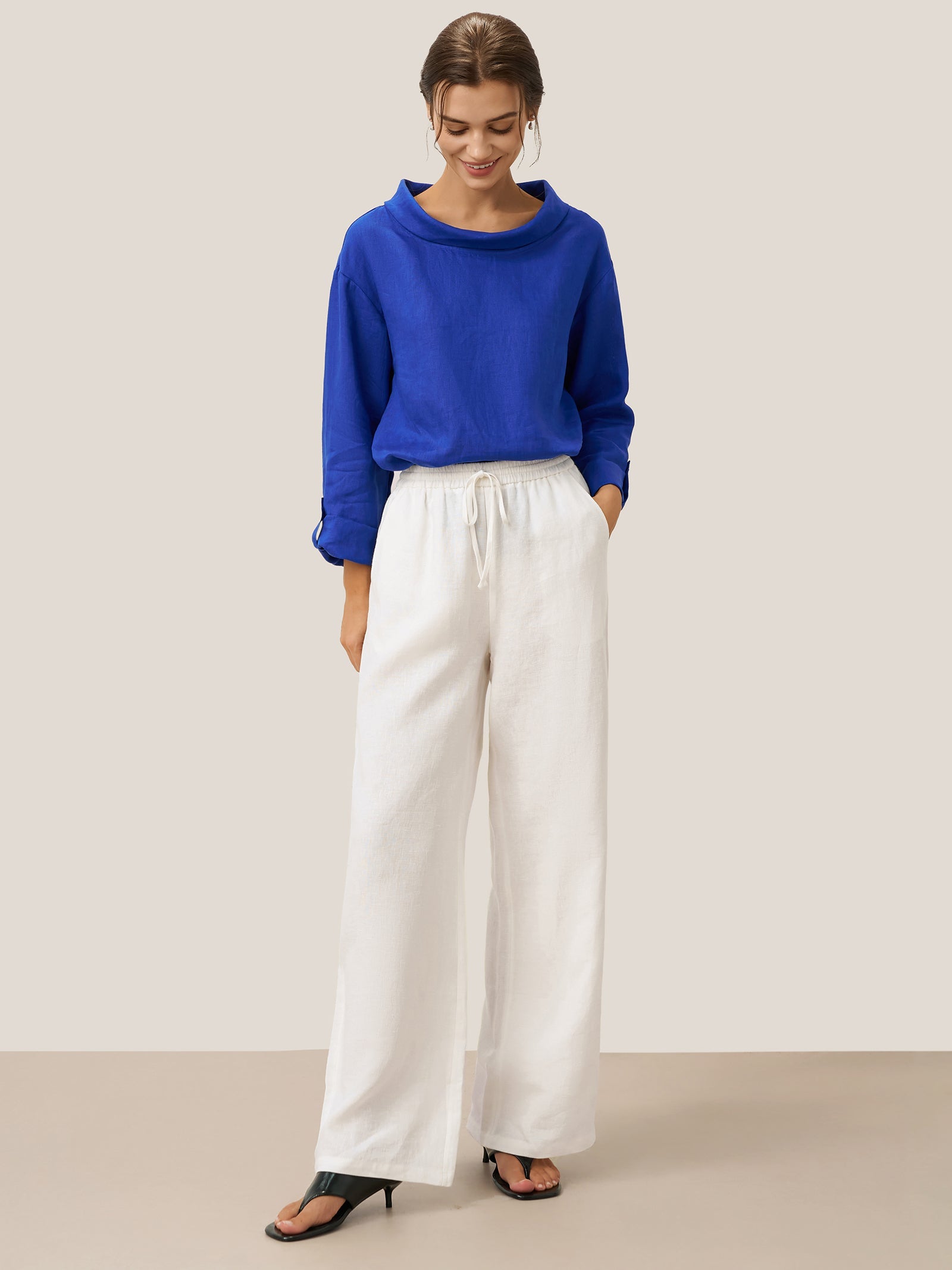 100% Leinen Klassische Hose LYON