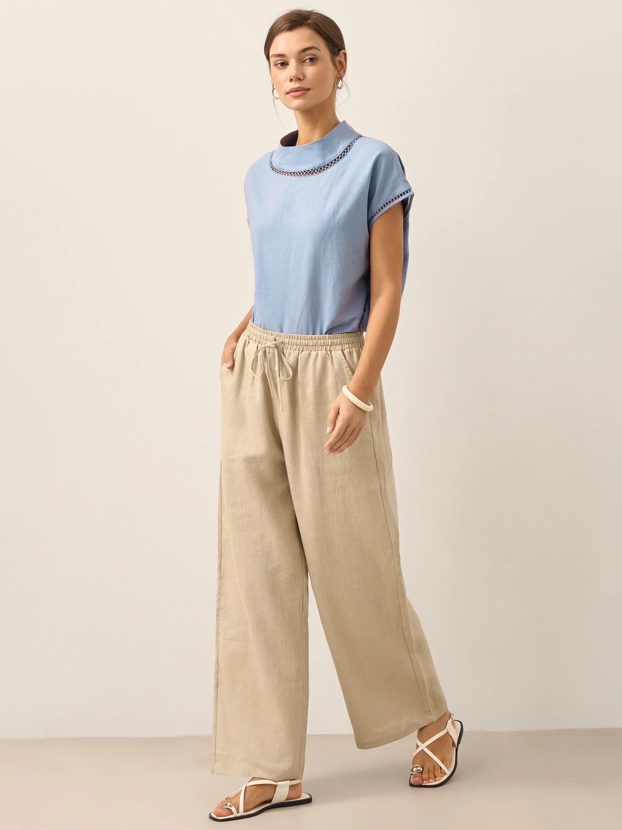 100% Leinen Klassische Hose LYON