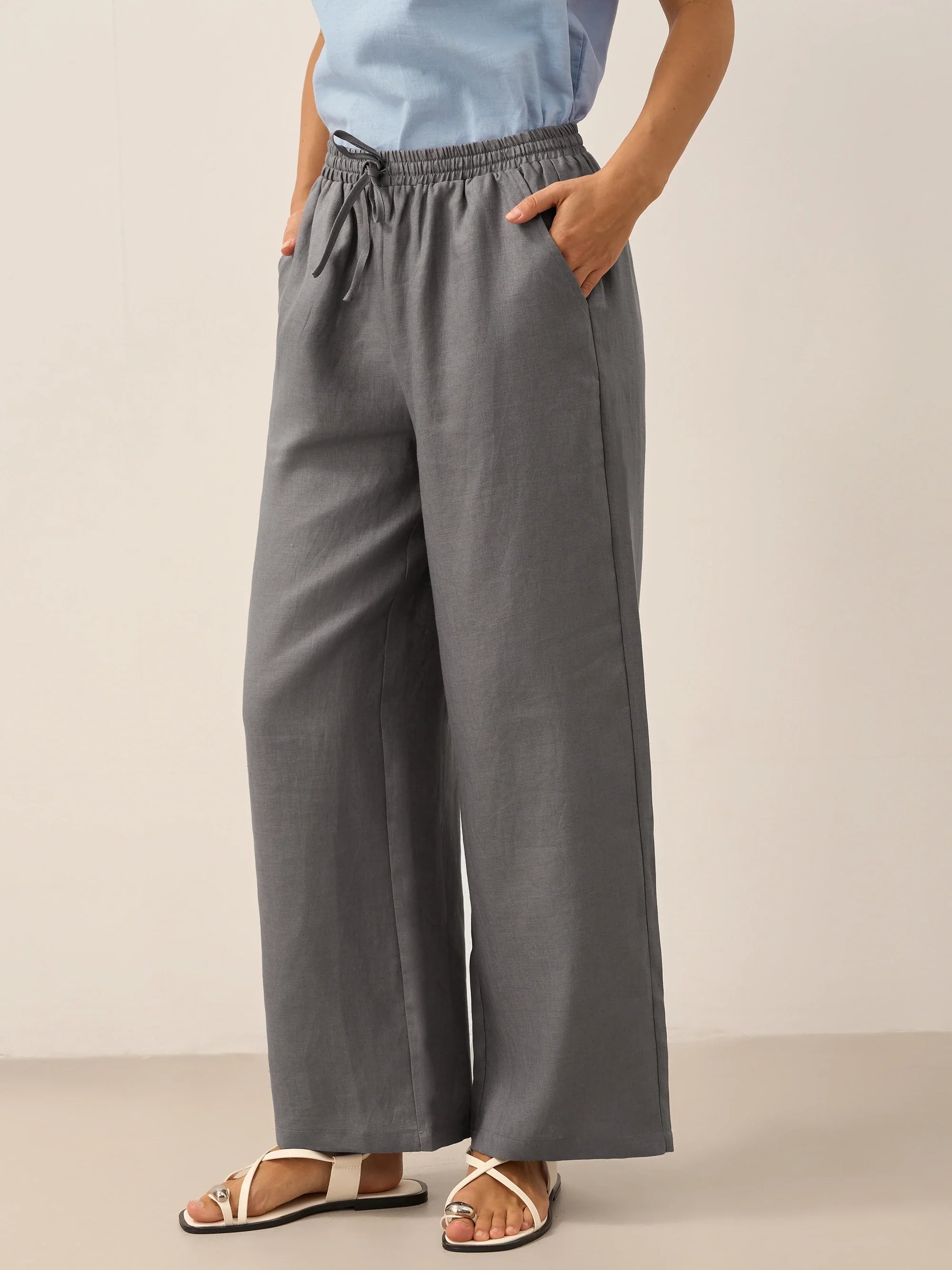 100% Leinen Klassische Hose LYON