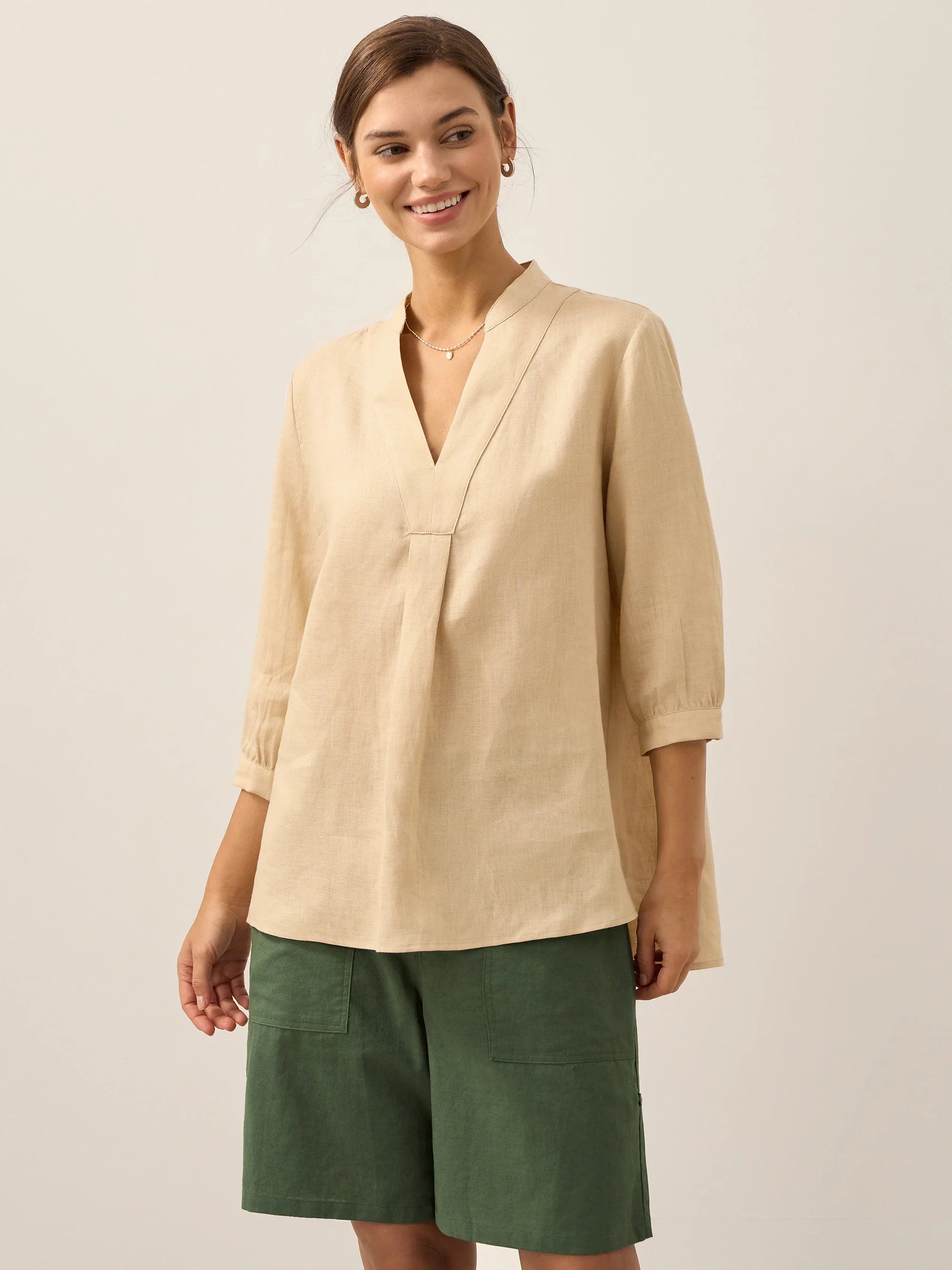 100% Leinen Hemd JOANNA