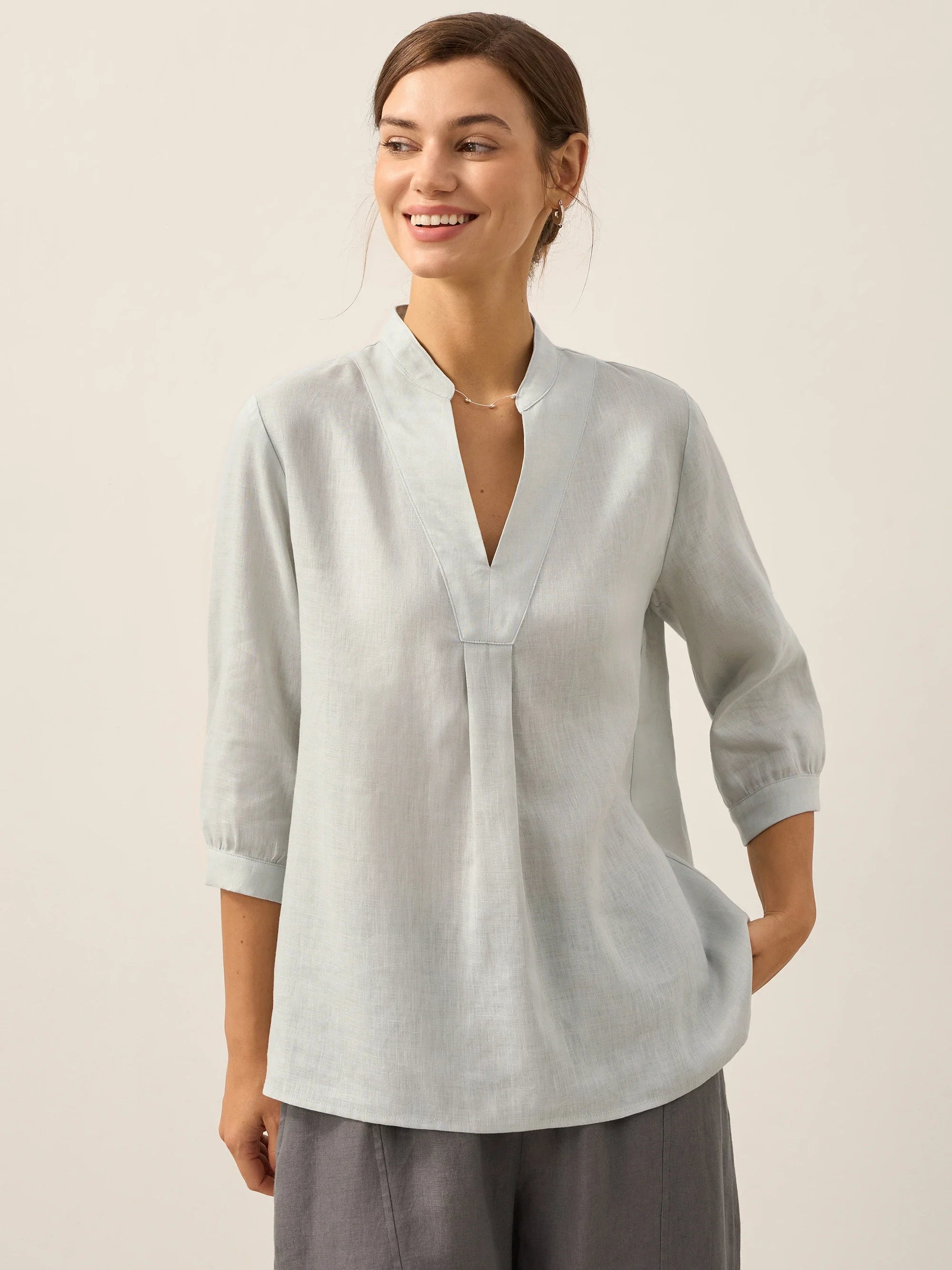100% Leinen Hemd JOANNA