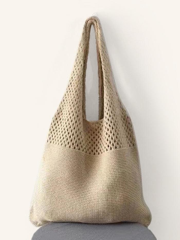 Strick Schultertasche