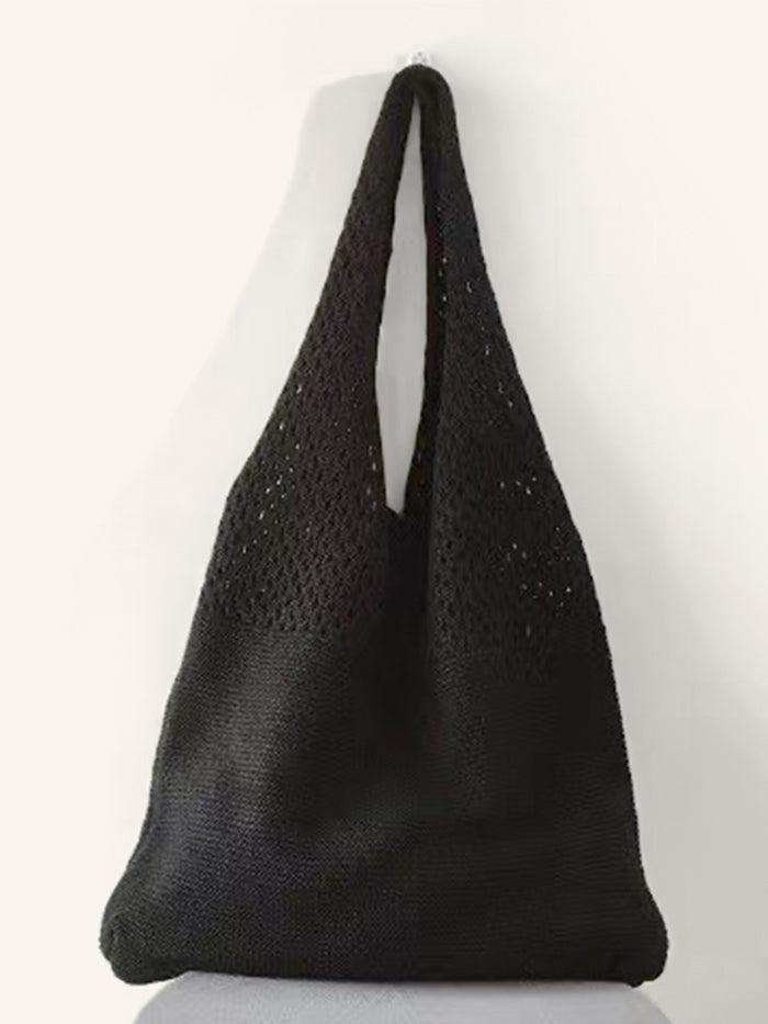 Strick Schultertasche