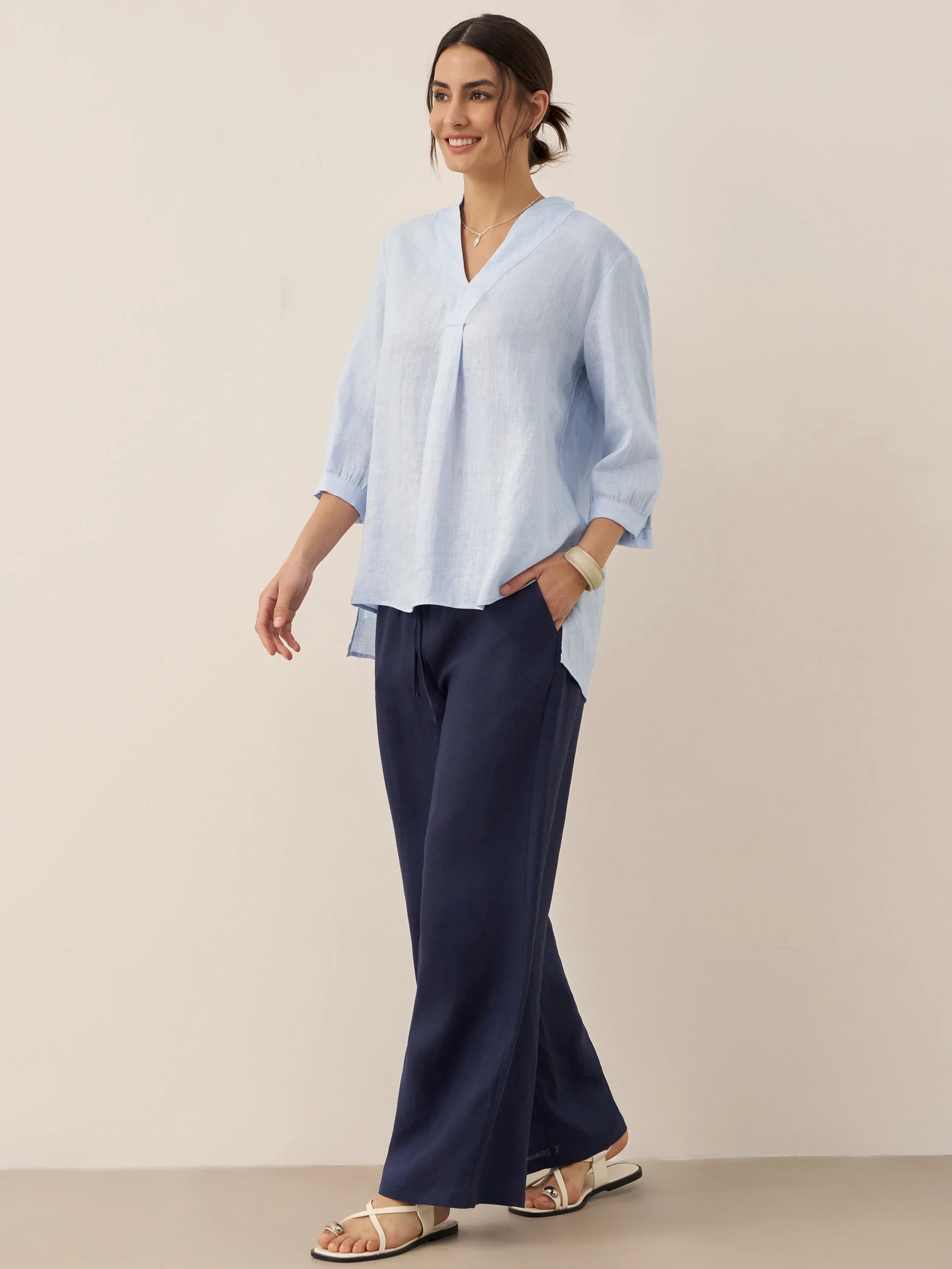 100% Leinen Klassische Hose LYON
