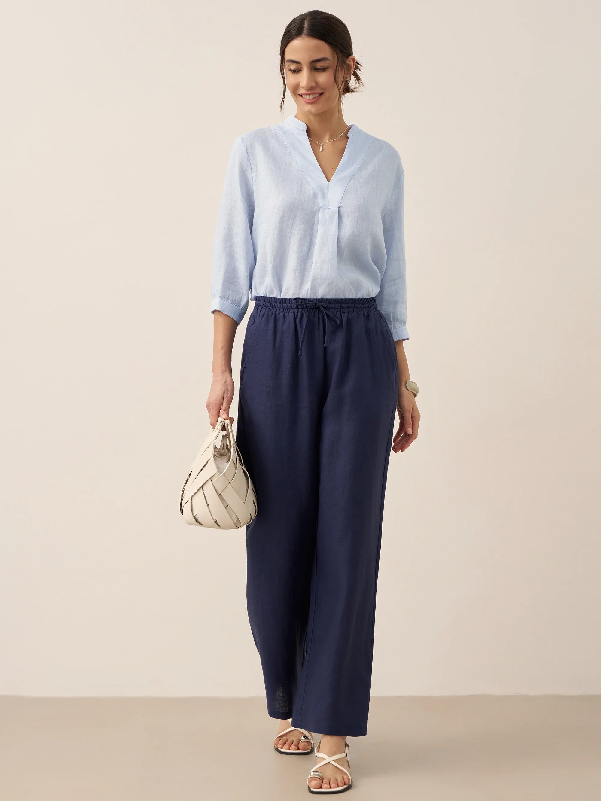 100% Leinen Klassische Hose LYON