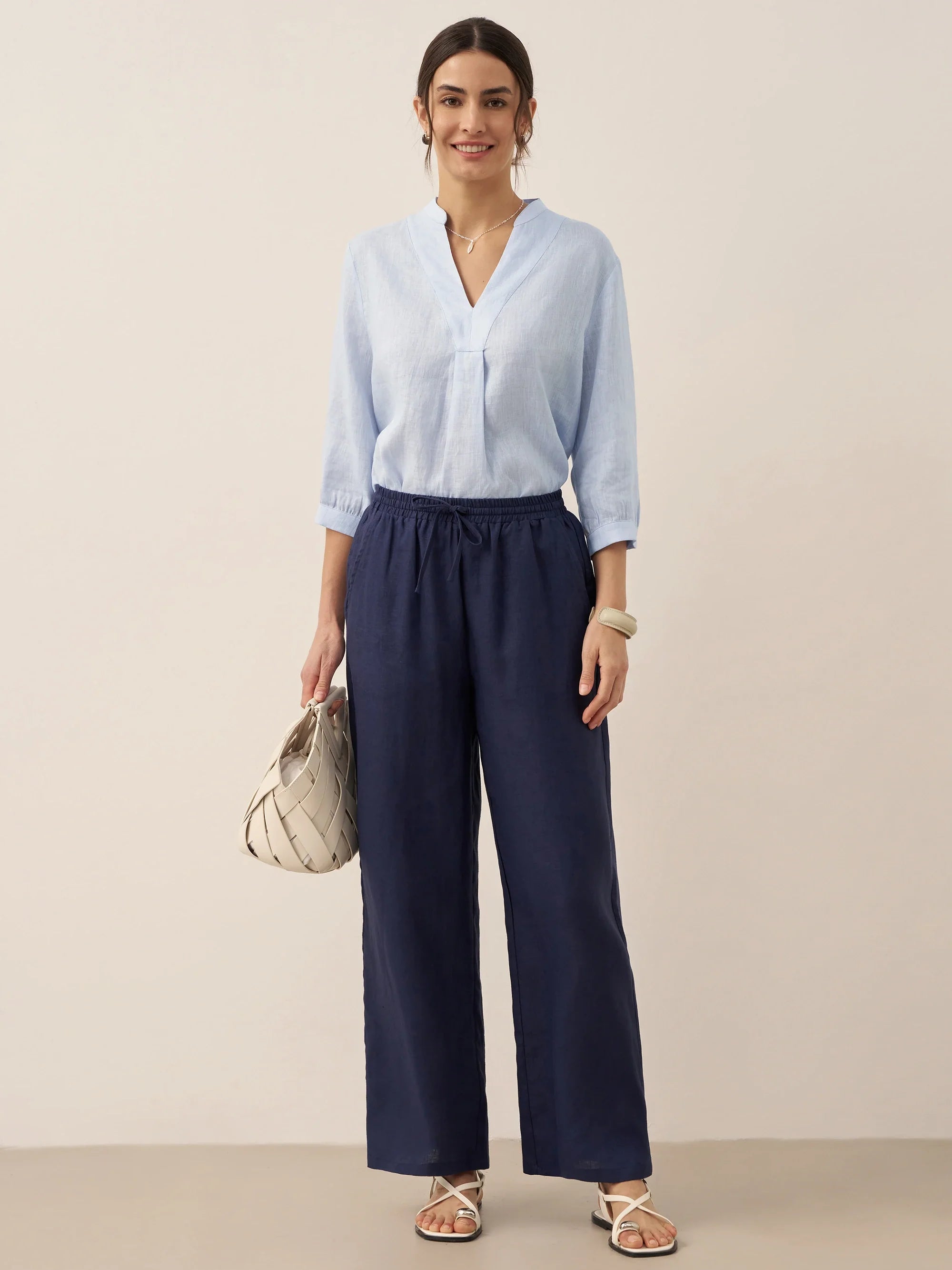 100% Leinen Klassische Hose LYON