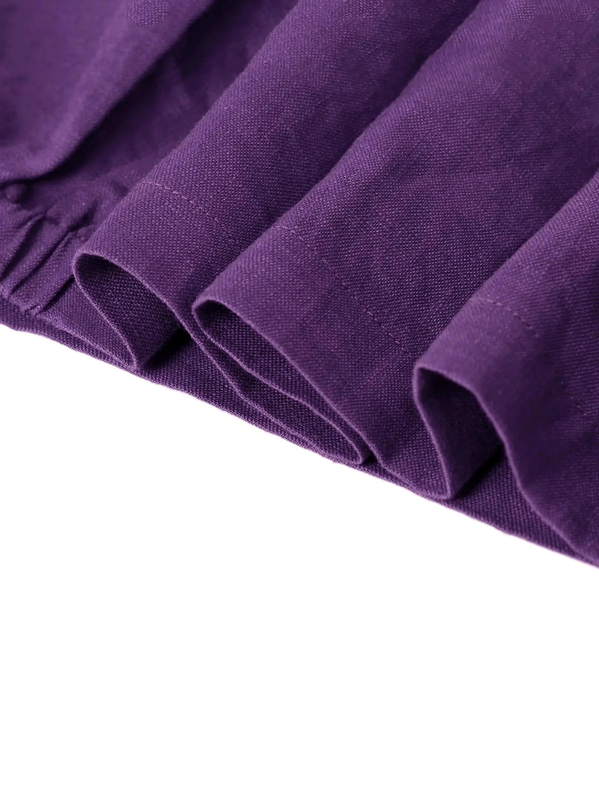 100% Leinen Kragenloses Midikleid SOFIA