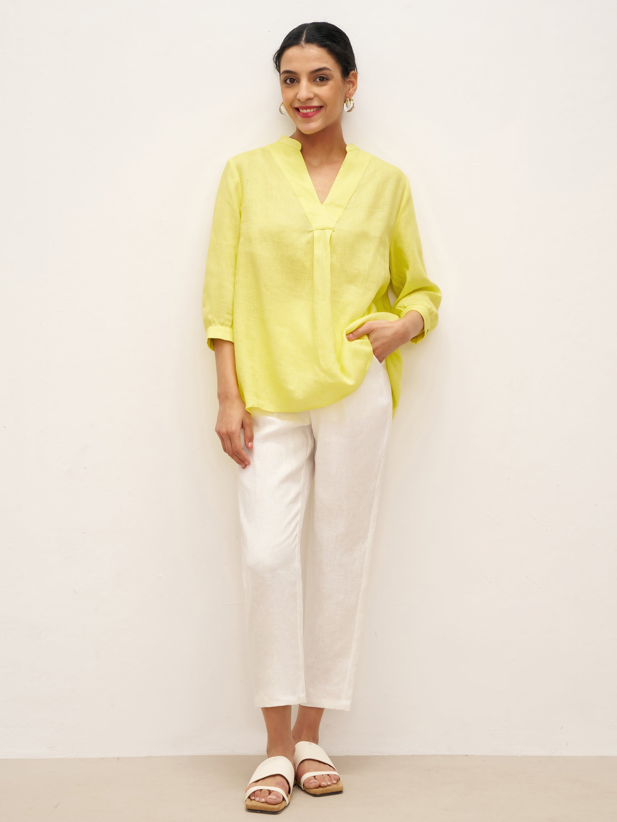 100% Leinen Hemd JOANNA