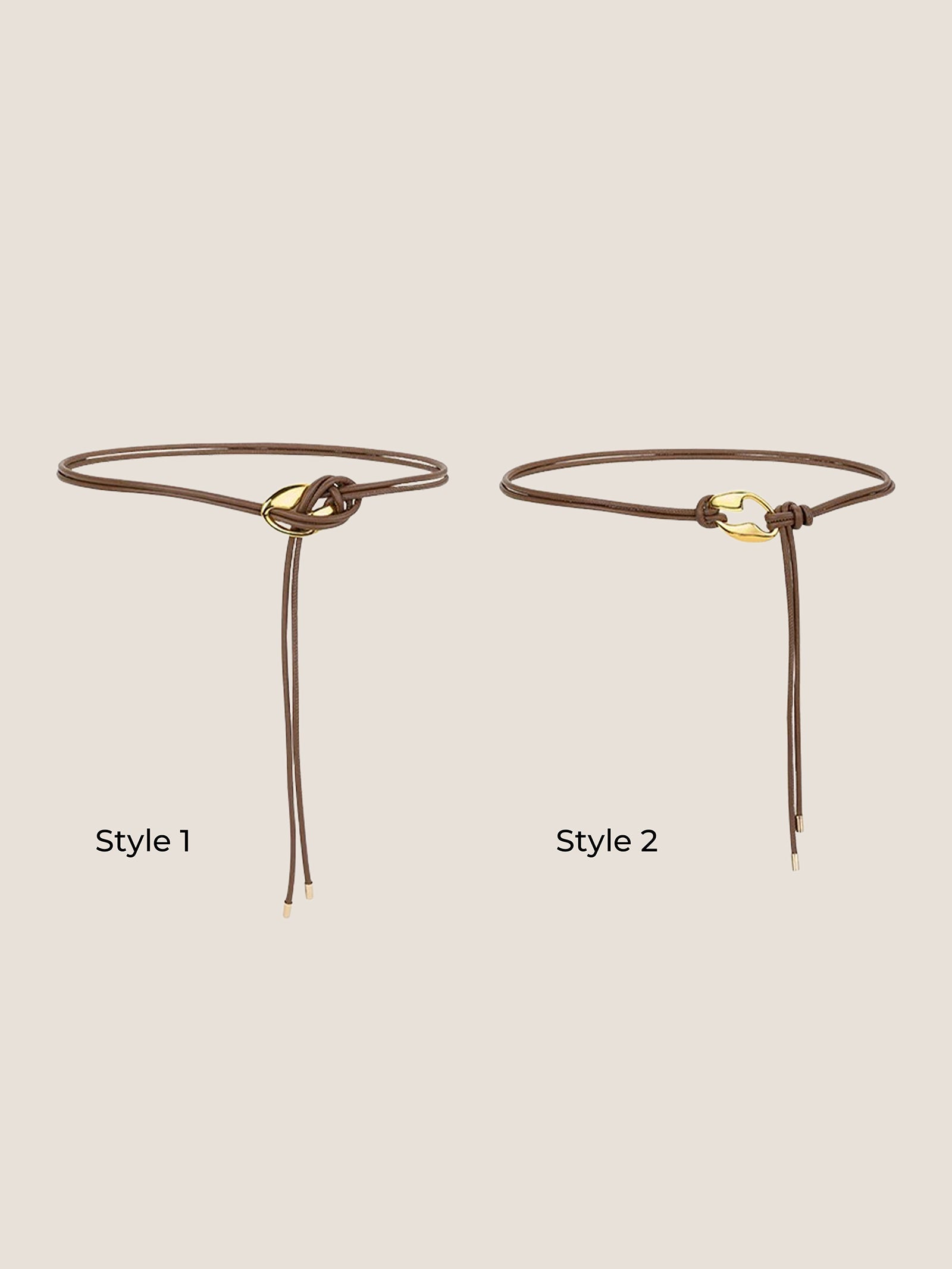 Leder Gürtel Vielseitiges Styling Taillenzubehör AURELIA