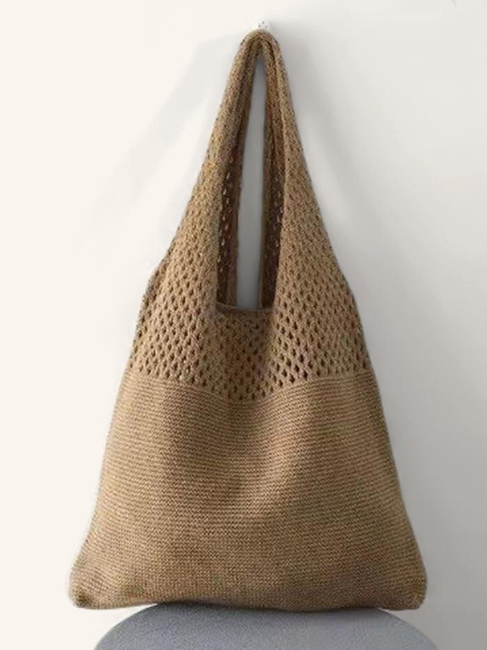Strick Schultertasche